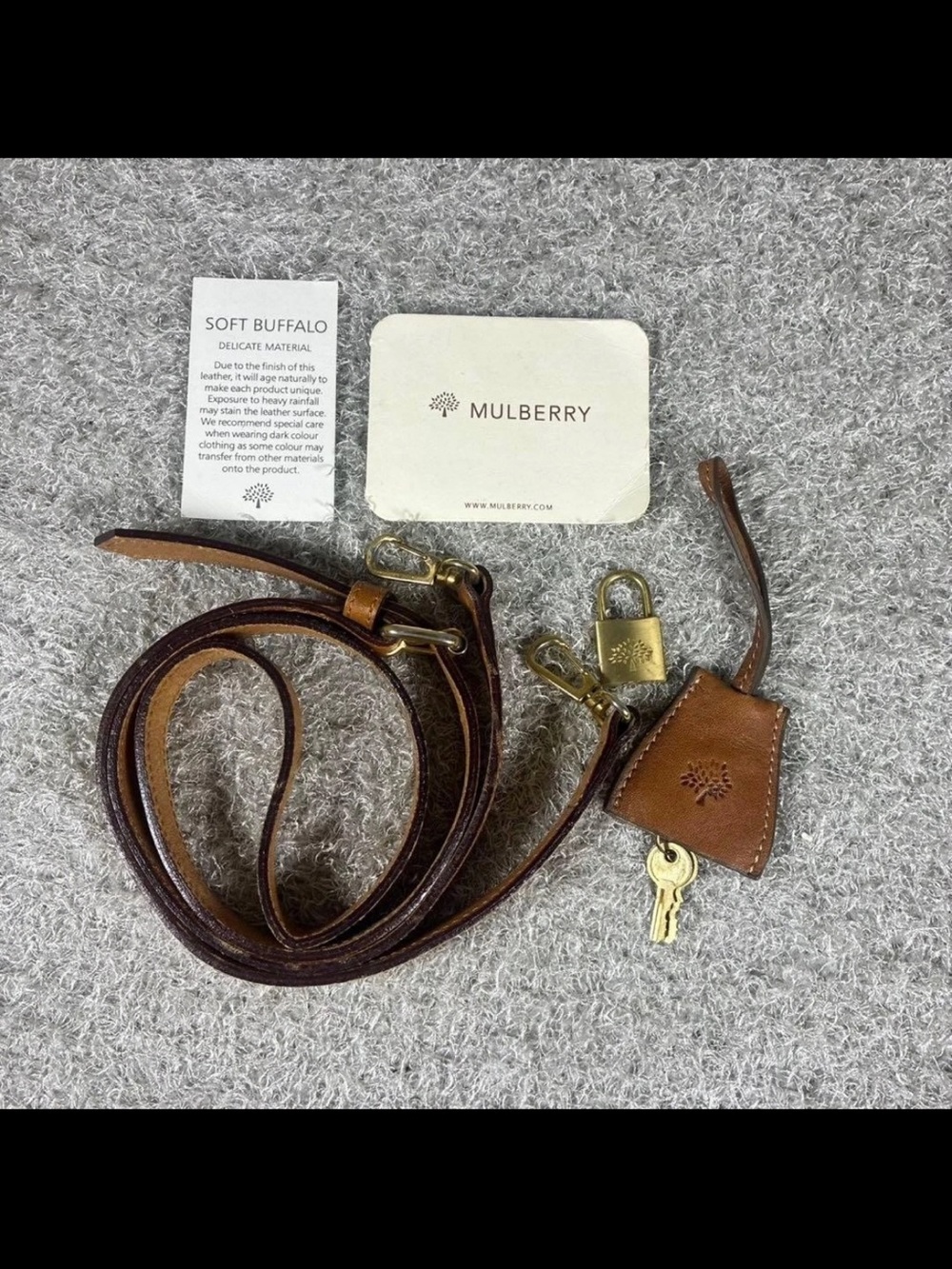 Mulberry Brown Leather Satchel with Gold Hardware - Picture 14 of 16